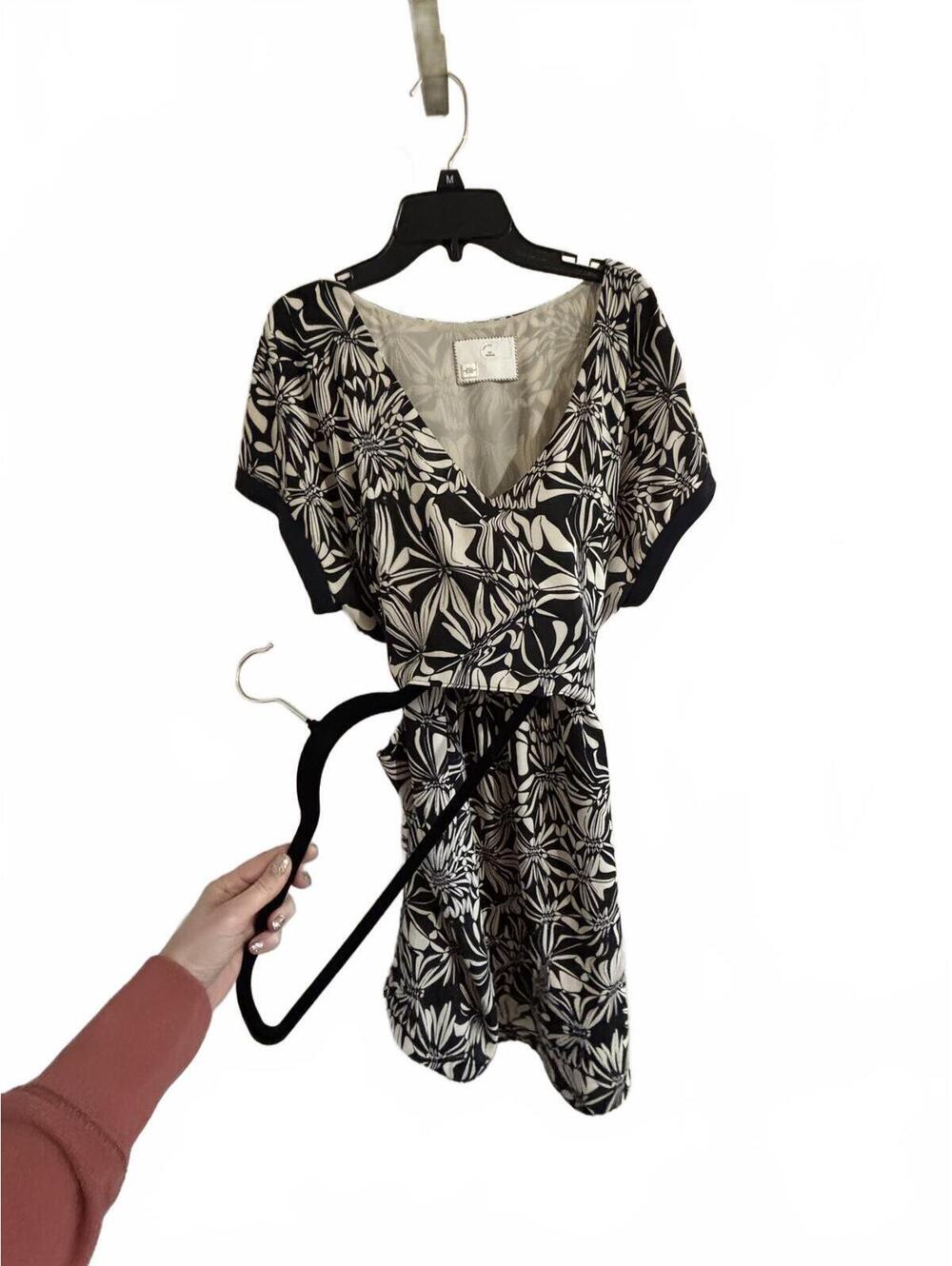 Boho-chic Anthropology Postmark Sonata Dress unique draped panel